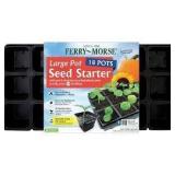 2X/Bid FerryMorse Large Pot Seed Starter 18Pot A13