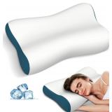 Cervical Neck Pillow for Pain Relief Blue AZ22