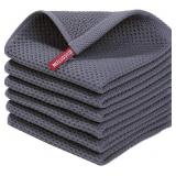 100% Cotton 6pk Waffle Weave Dish Cloths A72
