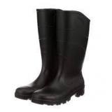Unisex Black Rubber Boots Mens/10 Womens/12 A64