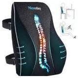 Niceeday Black Memory Foam Lumbar Cushion A117B