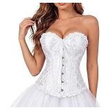 White Corsets Plus Size 5X A73