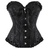 Fashion Costume Black Corsett Size Xl Black A61