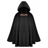 Renaissance Hooded Cloak Medieval Velvet Cape A71