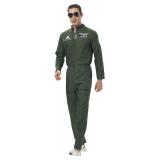 Fighter Pilot Costume Men Jumpsuit Flight Suit A74