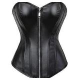 Faux Leather With Zipper Size Medium Blk A73