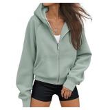 Womens Zip Up Hoodies Fleece Jackets A75