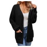 QUALFORT Womenï¿½s 100% Cotton Knit Cardigan A75