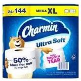 24pk Mega XL Charmin Ultra Soft ToiletPaper A114