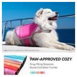 Vivaglory Dog Lifejacket Raspberry Pink Lg A12