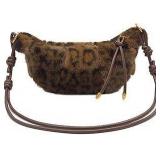 Leopard Fluffy Sling Dumpling Bag A71