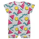 Sz 9M OnePiece Geometric Pastel Pattern Jumper A99
