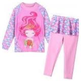 Sz 3T/4T TFJHE Girls Swimsuit Pink Mermaid A99