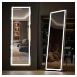 Full Length 64x21 Wht Mirror LED JMRE-3271-WH C44