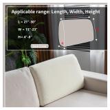 1 Piece Back Couch Cover, Ivory Slipcover AZ22