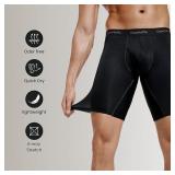 XXL Black 5pk Briefs for Men AZ22