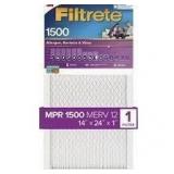 Filtrete 1500 Air Filter 2pk 14x24x1 A52