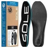 1pr Sz M8 Sole Black Orthotic Active Insoles A116