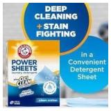 Approx 52ct Arm&Hammer Power Sheets A116
