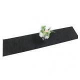 4pk 12x120' Blk Tafetta Table Runnder A116