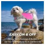 Sz L Vivalory Raspberry Pink Dog Life Jacket A96