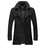 SZ XL Men's Wool Blend Peacoat AZ49