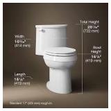 $568.72 Kohler Adair Toilet w Aquapiston C41