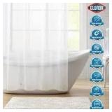 70x72' Clear Clorox PEVA Shower Curtain Liner A101