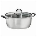 9Qt SS Tramontina Pot W/Clear Lid A101