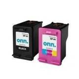 2pk Onn Remanufactured Blk64&Color64 Ink Cart A102