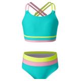 SZ 14Y blibean Tween Girls Swimsuits 2pc AZ34