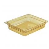 6X Insert Pan 1/2 Size Hot 2.5' Deep Amber  AZ30