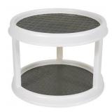 2-Tier White Nonskid Mainstays 10' Turntable A103