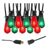 25ct Edison T38 Green/Red Edison PlugIn Light AZ2