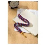 3pk Red&Blue Scrunchie Lanyard A103