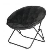 Mainstays Blk Fuzzy Saucer Chair For Kids B101