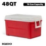 48Qt Red/White Igloo Cooler B101