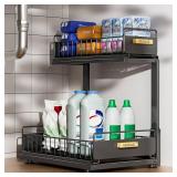 Arshray Grey 2Tier UnderSink Organizer A110