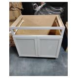 AS IS! ProjectSource 36' Base Cabinet Lt Grey C13