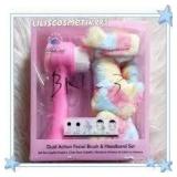 Dual Action Facial Brush/Pastel Headband Set AZ31