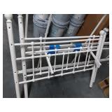 AS IS! AS SHOWN! Sz T White Metal Bed C52