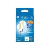 2ct Refresh 40w Daylight Candelabra Base Bulb A107