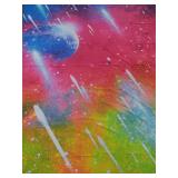 2X/BID 4'x6' Colorful Trippy Space Tapestry A107
