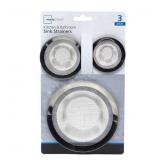 3pc Stainless Steel Asst Sz Sink Strainer A105
