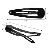 10pc Scunci Snap Clips All Hair Black A105