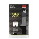 3pk Sz S Asst Athletic Works Mens Trunks A95
