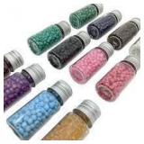 AS IS! 9pc Blue Moon Seeds Seed Bead Library A105