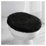 Mainstays Black Oval Toilet Seat Cover A95