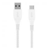 10' White Braided Onn USB-C To USB Cable A98