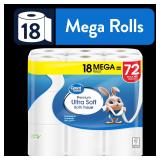 Great Value Ultra Soft Toilet Paper, 18 Mega AZ29